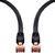 IBRA 160 Feets CAT 7 RJ45 Ethernet LAN Network Cable - 10Gbps 600MHz / S/STP Molded Network Ethernet - Black Flat