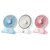 WANHUA Portable USB Mini Rechargeable Water Spray Desktop Misting Fan with Cooling Diffuser Cool Mist Air for Travelling