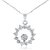 The99Jewel By Jewelmaze Zinc Alloy Silver Plated Austrian Stone Pendant With Chain -AAB0691  