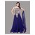 Ethnic Basket Blue Embroidered Net Gown