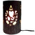 AH Black Color With Silver Shading Ganesh Laxmi Design Iron Table Lamp