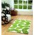 Homefurry Green  Cream PAZTA Polyester Carpet 3x5 Feet