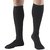Truform 1942, Mens Dress Style Compression Socks, Over-the-Calf Length, 8-15 mmHg, Black, Medium