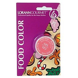 Lorann Oils Gel Food Coloring, 1/2-Ounce, Rose Pink