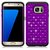 Galaxy S6 Edge Case Cover, 2 in 1 TPU + PC with Shiny Rhinestone Crystal Bling Slim shock absorber Cell Phone Case Rubbe