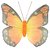 CMI Black And Orange Glitter Mesh Monarch Butterfly Decoration, 14