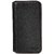 FNDN Ultra-Thin Luxury Leather iPhone Wallet Case for 6 & 6S, Black with Red Stitching
