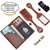 XeYOU Leather Purse Travel Wallet & Passport Holder Securely Holds Passport,Business Cards Credit Cards Cover with 2 Mat
