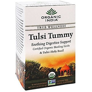 Organic India - True Wellness Tusli Tummy Tea - 18 Tea Bags