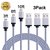 Winage 3Pack Extra Long Nylon Braided Micro USB Cable & Data Sync Cord for Android, Samsung, HTC, Motorola, Blackberry S