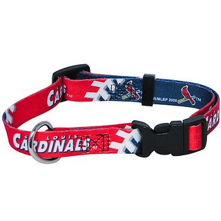 ST. LOUIS CARDINALS Adjustable DOG/PET COLLAR size Small by Hunter Mfg NWT