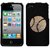 Black and White Crystal Rhinestone Bling Bling Baseball Sport Image for At&t Sprint Verizon Iphone 4 Iphone 4s 16gb 32gb