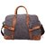 Iblue Large Canvas Travel Tote Luggage Carryon Handbag Sports Duffle Bag19.6in #91235 (Dark Grey)