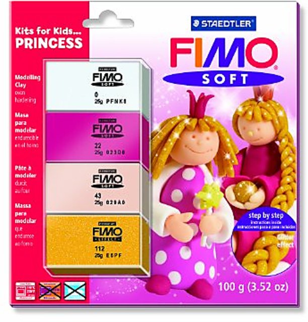 Staedtler Fimo Soft Kits for Kids - Princess (4 x 25g Blocks)