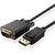 TNP DisplayPort DP to VGA Cable (6 Feet) Male to Male Passive Passthrough Video Converter Adapter Wire Cord Plug Support