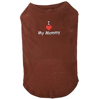Mirage Pet Products 20-Inch I Love My Mommy Screen Print Shirts For Pets, 3X-Large, Brown