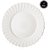 Elite Selection Pack Of 50 Salad Dinner Plates Cream Ivory Color With Gold Flower Rim 7.5-Inch