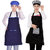 Branded Blue And Black Waterproof Kitchen Apron With Cap