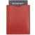ROYCE RFID Blocking Passport Sleeve in Saffiano Leather - Red