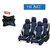Hi Art Black And Grey Leatherite Custom Fit Car Seat Covers For Ford Ecosport - Complete Set With Neck Rests