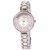 Addic Crystal Studded Pink Strap Wristwatch for Women