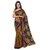 Meia Yellow Georgette Printed Saree With Blouse