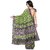 Meia Green Crepe Printed Saree With Blouse