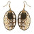 The99Jewel by JewelMaze Austrian Stone Gold Plated Dangle Earrings-FAC0106