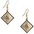 The99Jewel by JewelMaze Austrian Stone Gold Plated Dangle Earrings-FAC0115