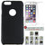 100 Microns Protective Leather Mobile Cover for I Phone  with Tuffen glass in Black colour