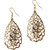 The99Jewel by JewelMaze Austrian Stone Gold Plated Dangle Earrings-FAC0116