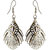 The99Jewel by JewelMaze Zinc Alloy Silver Plated Austrian Stone Dangle Earrings-FAC0257  
