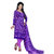Chigy Whigy Purple Printed Crepe Un-Stitched Salwar Suit With Dupatta