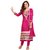 Chigy Whigy Pink Printed Cotton Un-Stitched Salwar Suit With Dupatta