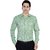 Alanti  Green Button Down Full sleeves Formal Shirt For Men