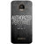 GripIt Authorized Personnel Only Printed Case for Motorola Moto Z