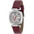 MARCO LSQ043-WHT-RED Square Shape White Dial Analog Watch For Women  Girl