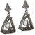 The99Jewel by JewelMaze Austrian Stone Black Oxidised Dangle Earrings-FAG0030