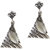The99jewel By Jewelmaze Austrian Stone Black Oxidised Dangle Earrings-fag00 