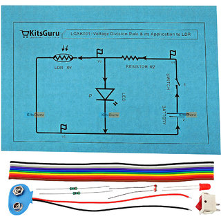 DIY Kit - Voltage Division Rule  its Application (Kirchoff's Law)  LGSK001 Science Experiment