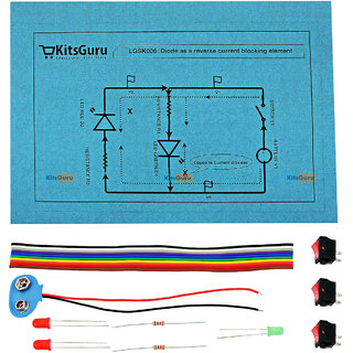 DIY Kit - Diode as a Reverse Current Blocking Element  LGSK006 Science Project Model