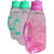 Assorted Colours Set Of 3 Pcs. Stylish Bottles With Handle