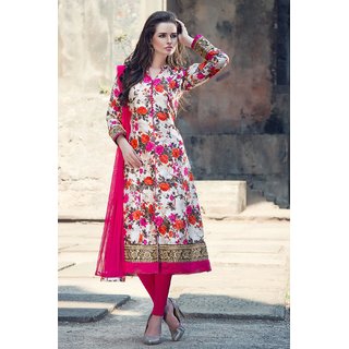 Buy Biba Beige Cotton Floral Print Dress Material for Women Online @ Tata  CLiQ