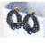 Sapphire Blue Crystal Waterdrop Stud Earrings