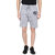 Fritzberg Men's Solid Grey Melange Shorts