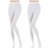 Neska Moda Womens 2 Pair White Panty Hose Long Comfort Stockings