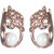 The99Jewel by JewelMaze Glass Pearl Austrian Stone Dangle  Rose Gold Plated Earrings -FAG0149  