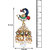 Om Jewells Traditional Ethnic Gold Plated Dancing Peacock Mor Jhumki Earrings with Kundan  Artificial Pearls ER1000038