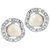 The99jewel By Jewelmaze Zinc Alloy Silver Plated White Austrian Stone Pearl 