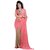 Styloce Pink Georgette Self Design Saree With Blouse